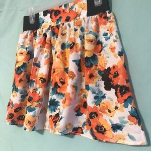 Floral Print Skirt